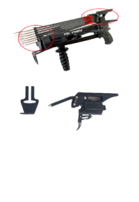 Mini Striker repeating pistol crossbow 6 bolt magazine