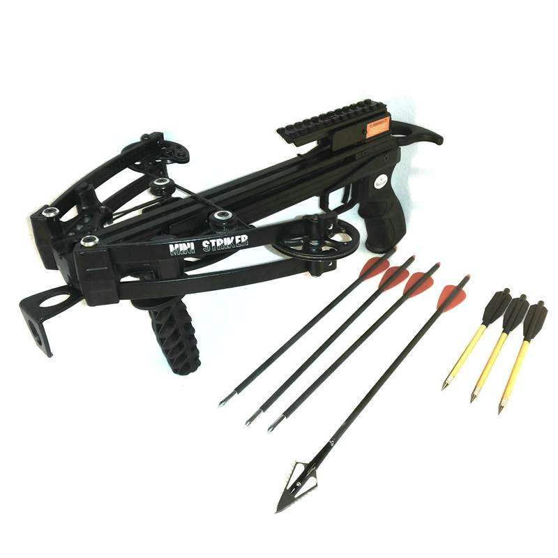  120lbs Mini Striker Compound Self Cocking Hunting Pistol  Crossbow huting kit : Sports & Outdoors