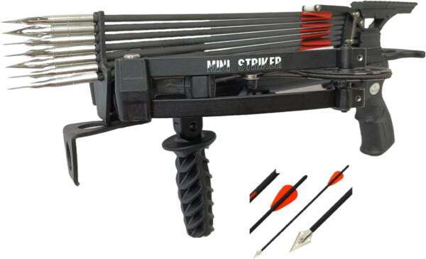 Mini Striker repeating crossbow with 6 hunting bolt magazine